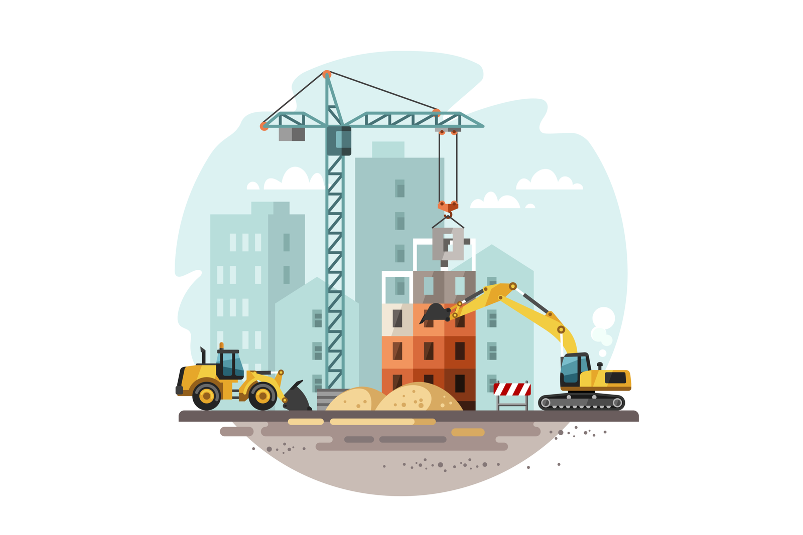 House construction cost estimate illustration